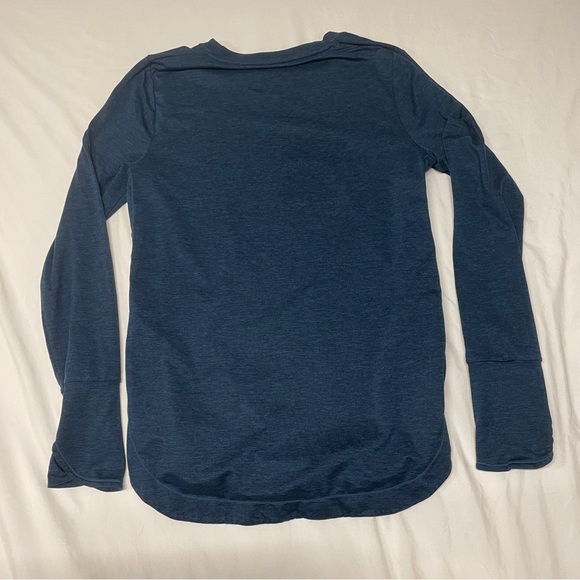 Athleta Navy Long Sleeve Top - Picture 2 of 7